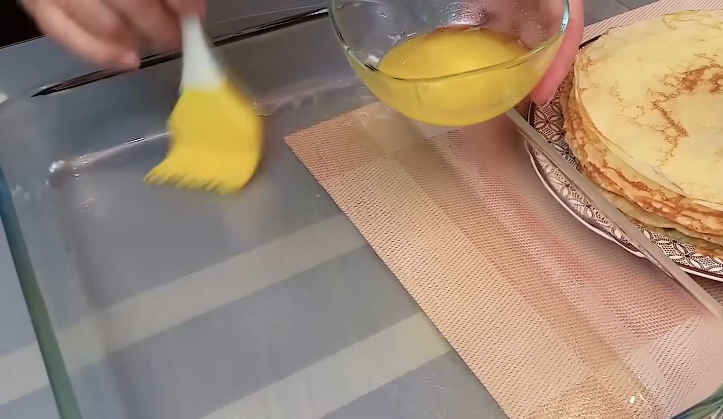 Блины с творогом в духовке-Шаг 15