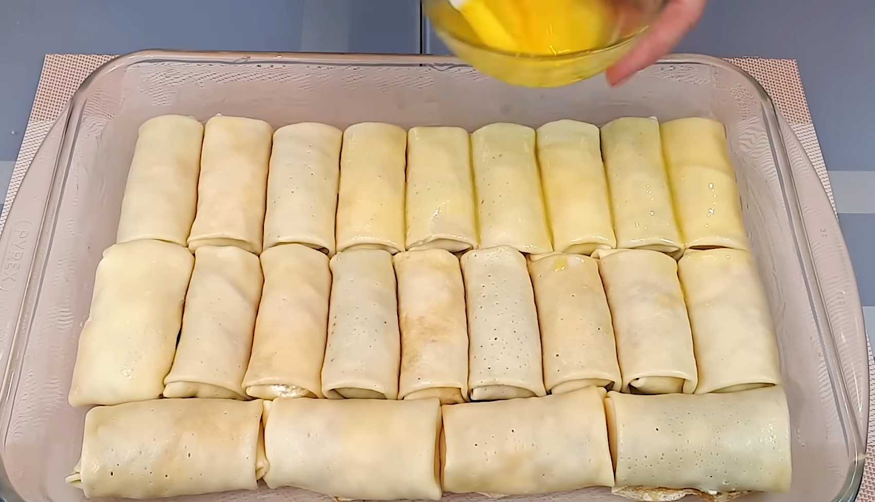 Блины с творогом в духовке-Шаг 17