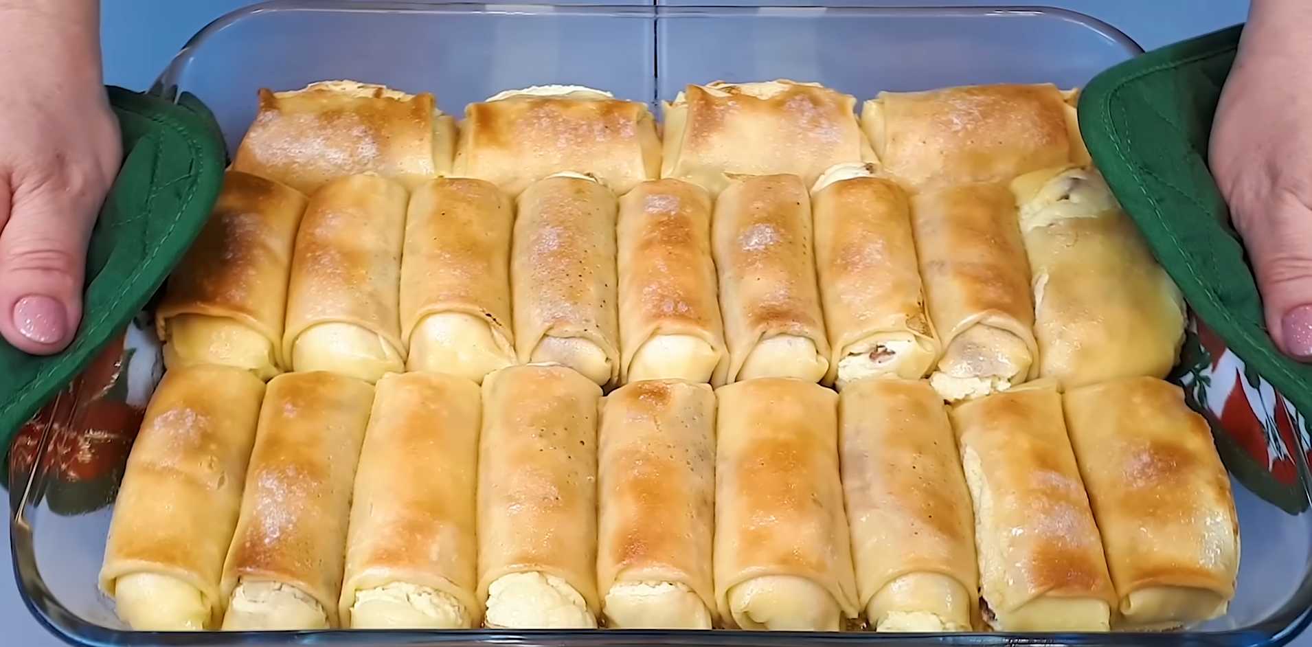 Блины с творогом в духовке-Шаг 18