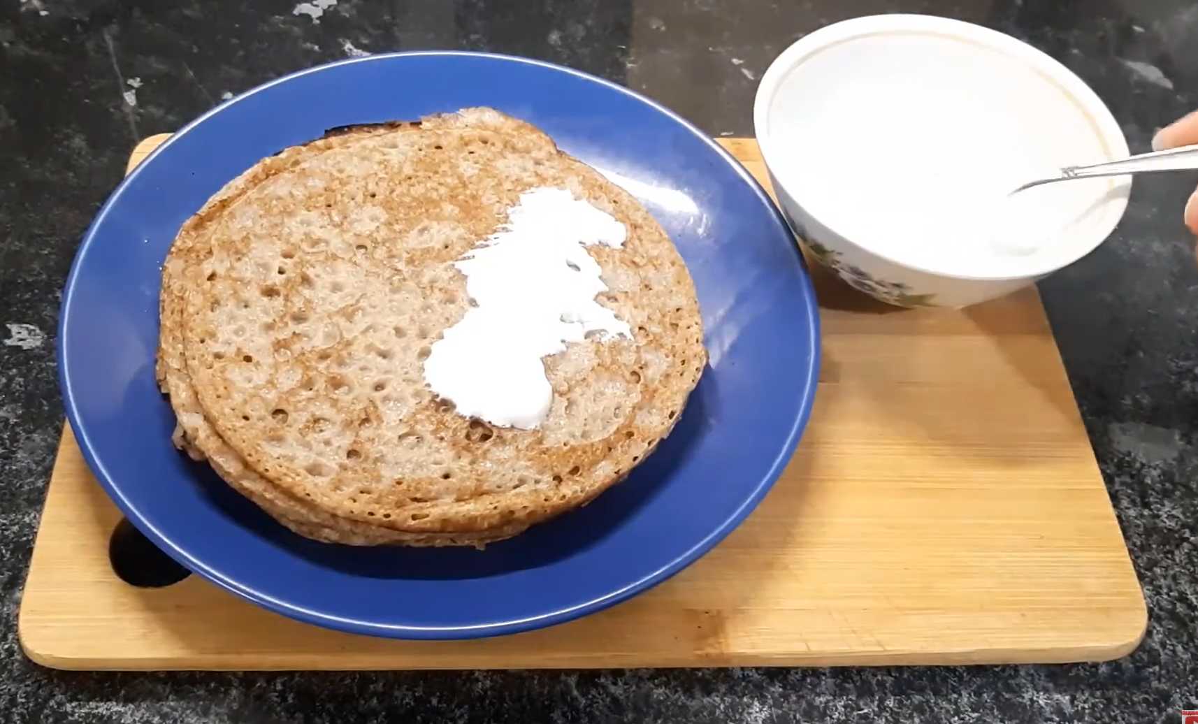 Блины ржаные на воде-Шаг 12