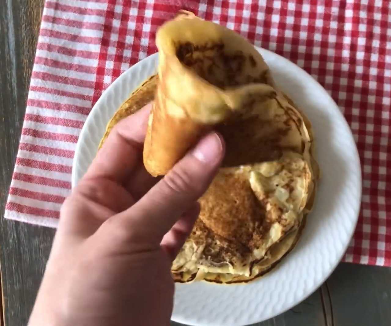 Блины на кокосовом молоке-Шаг 10