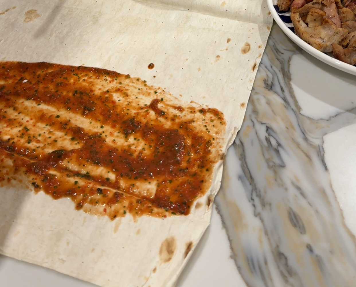 Шаверма из лаваша с курицей и овощами-Шаг 6