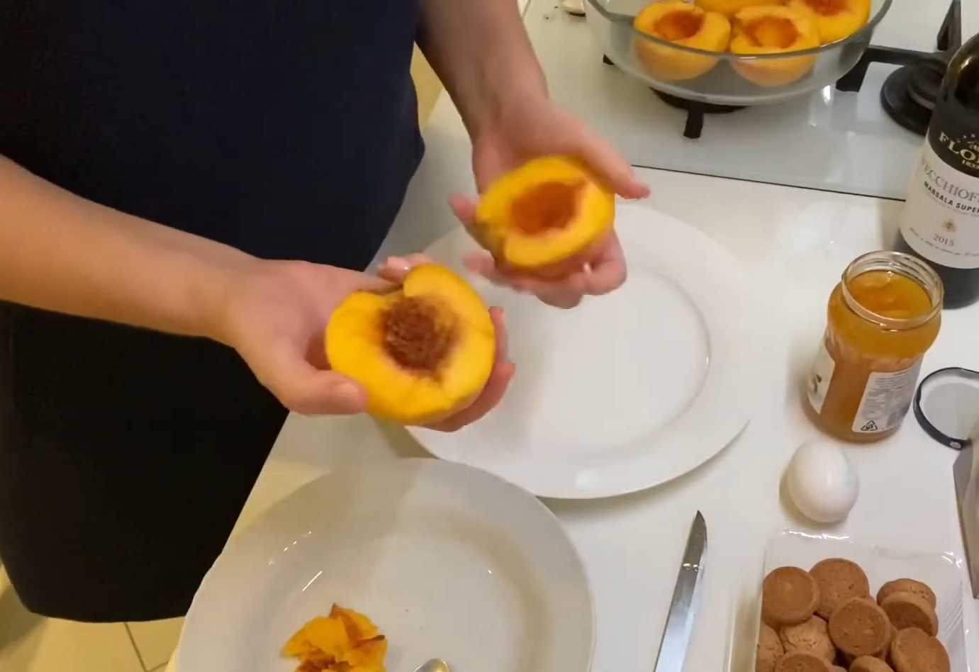 Запеченные персики по-итальянски-Шаг 1