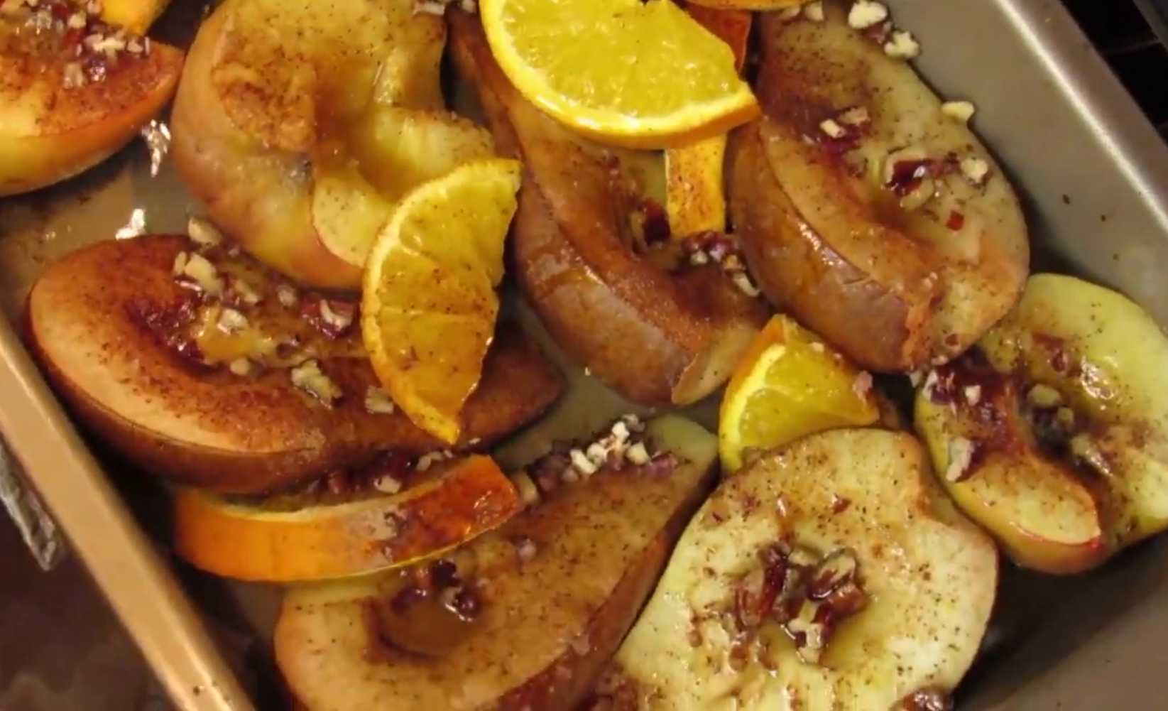 Запеченные яблоки и груши с апельсином-Шаг 10