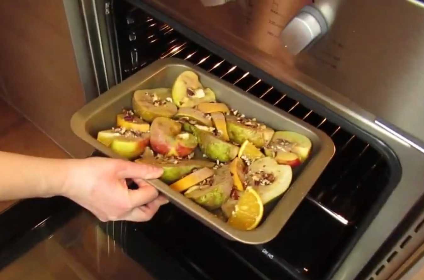 Запеченные яблоки и груши с апельсином-Шаг 9