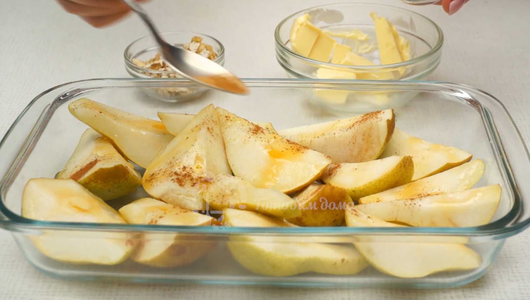 Запеченные груши с медом и корицей-Шаг 5