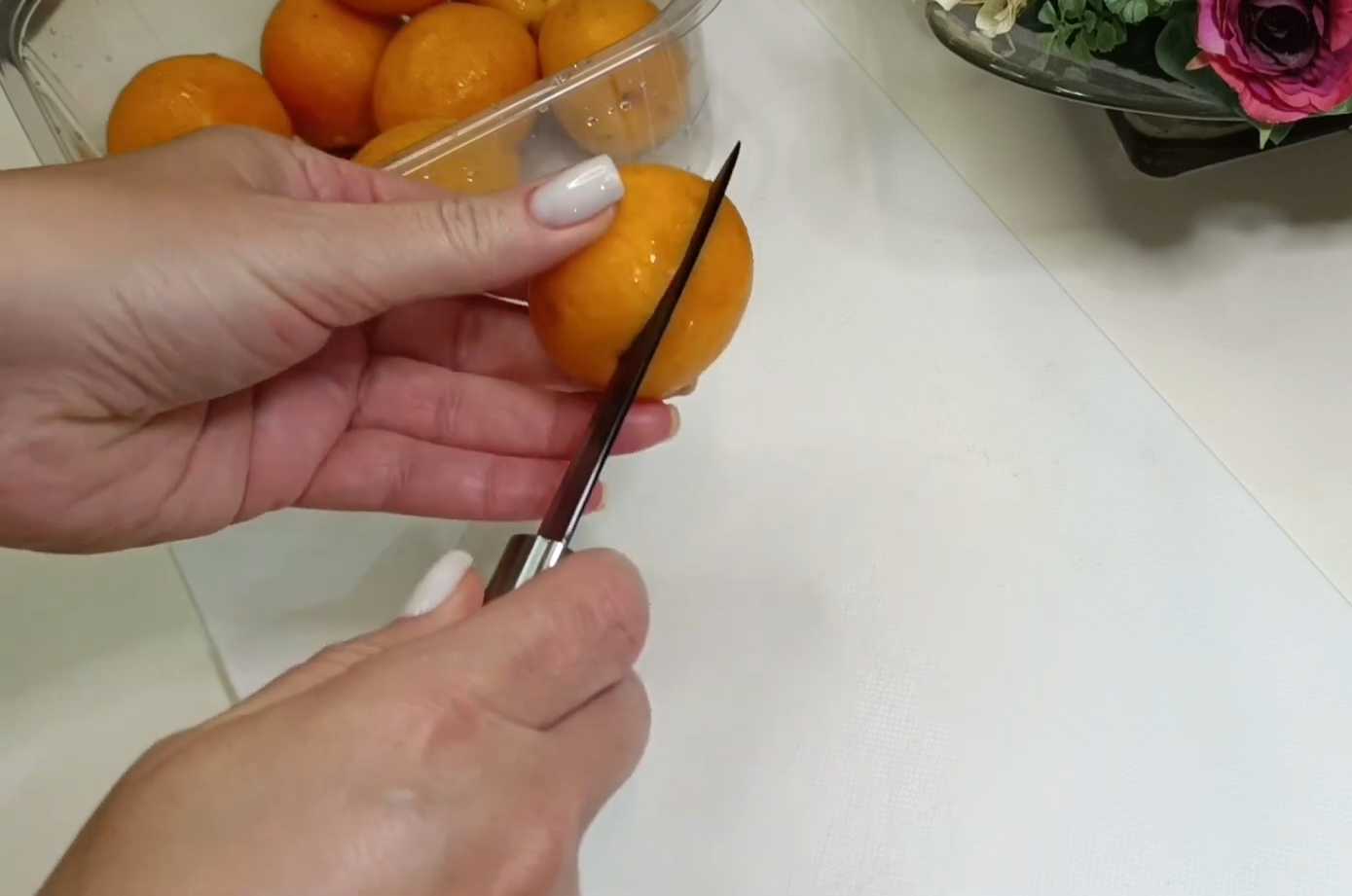 Запеченные абрикосы с сыром и орехами-Шаг 2