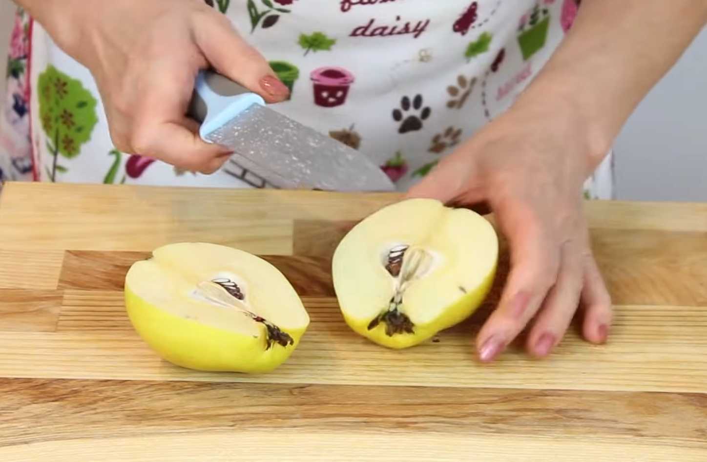 Запеченная айва с медом и орехами-Шаг 1