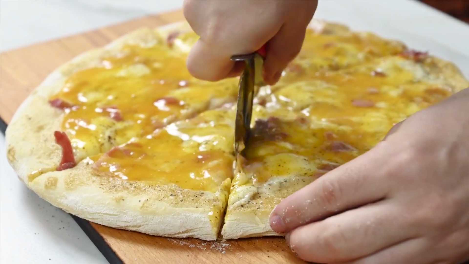 Пицца карбонара-Шаг 18