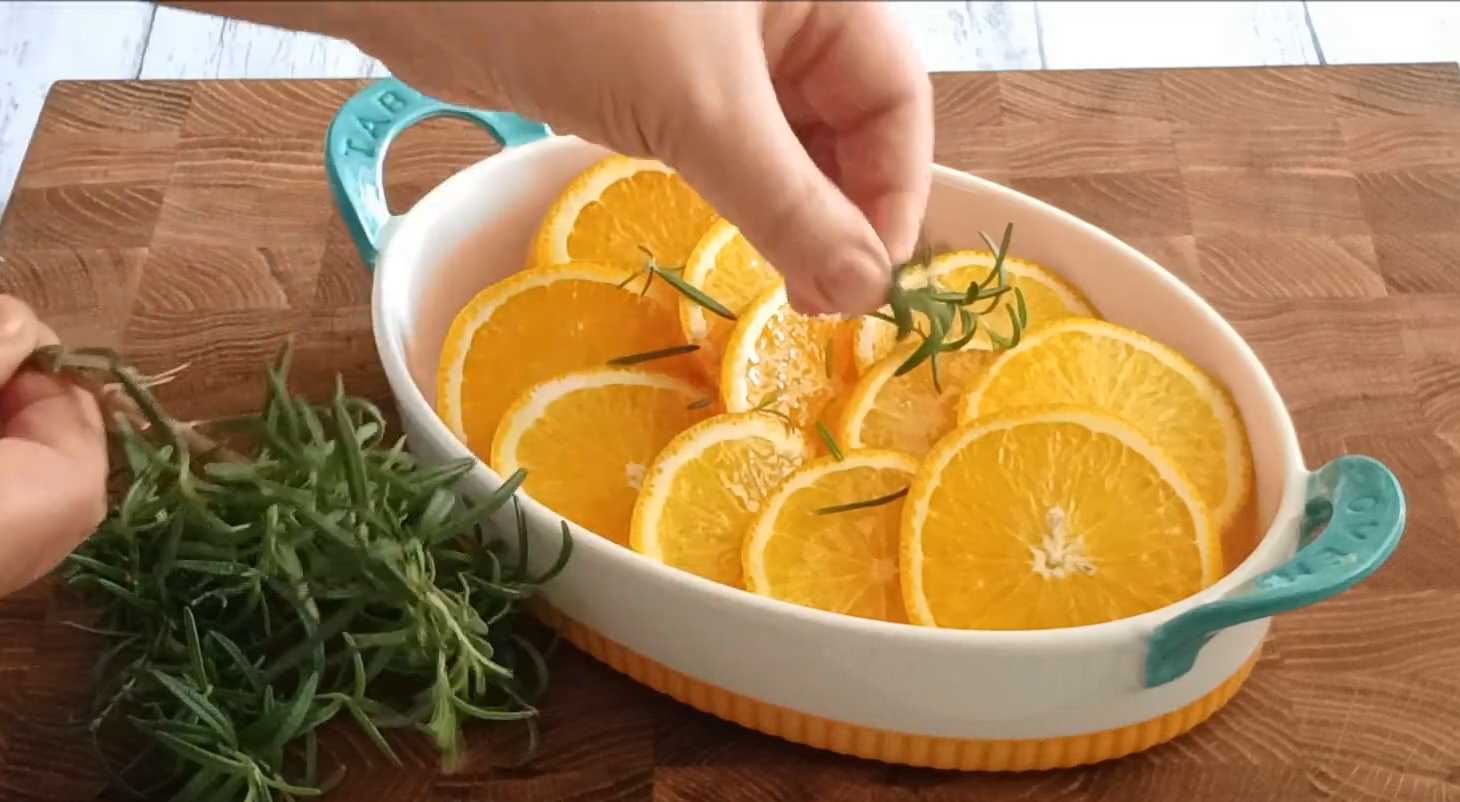 Запеченные апельсины с розмарином и медом-Шаг 4