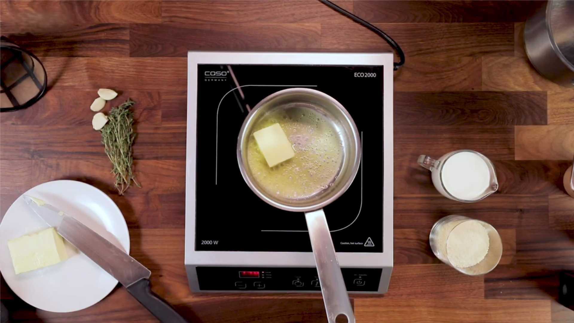 Сливочный соус для пиццы Альфредо-Шаг 1