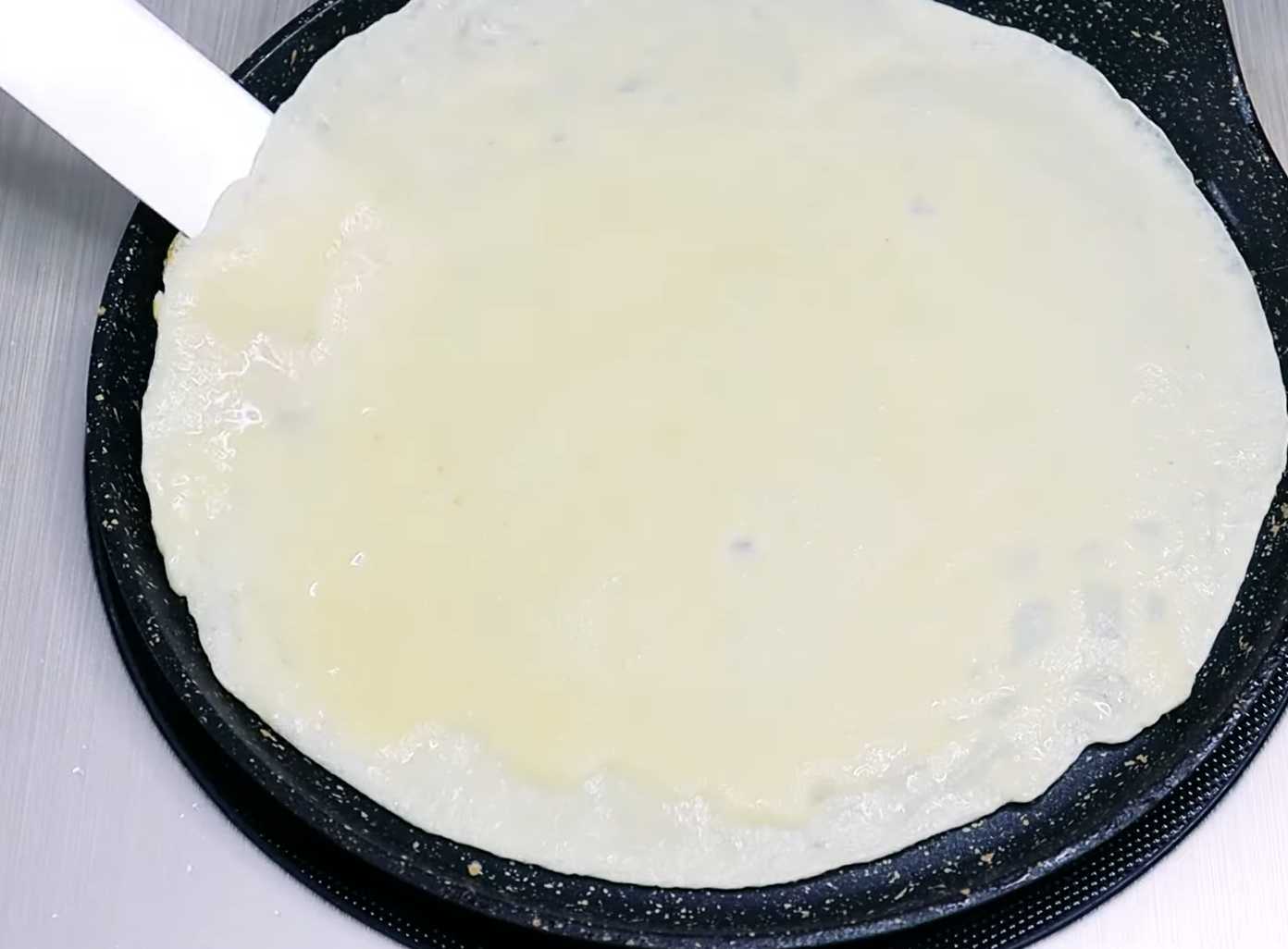 Блины с яйцом и зеленым луком-Шаг 9