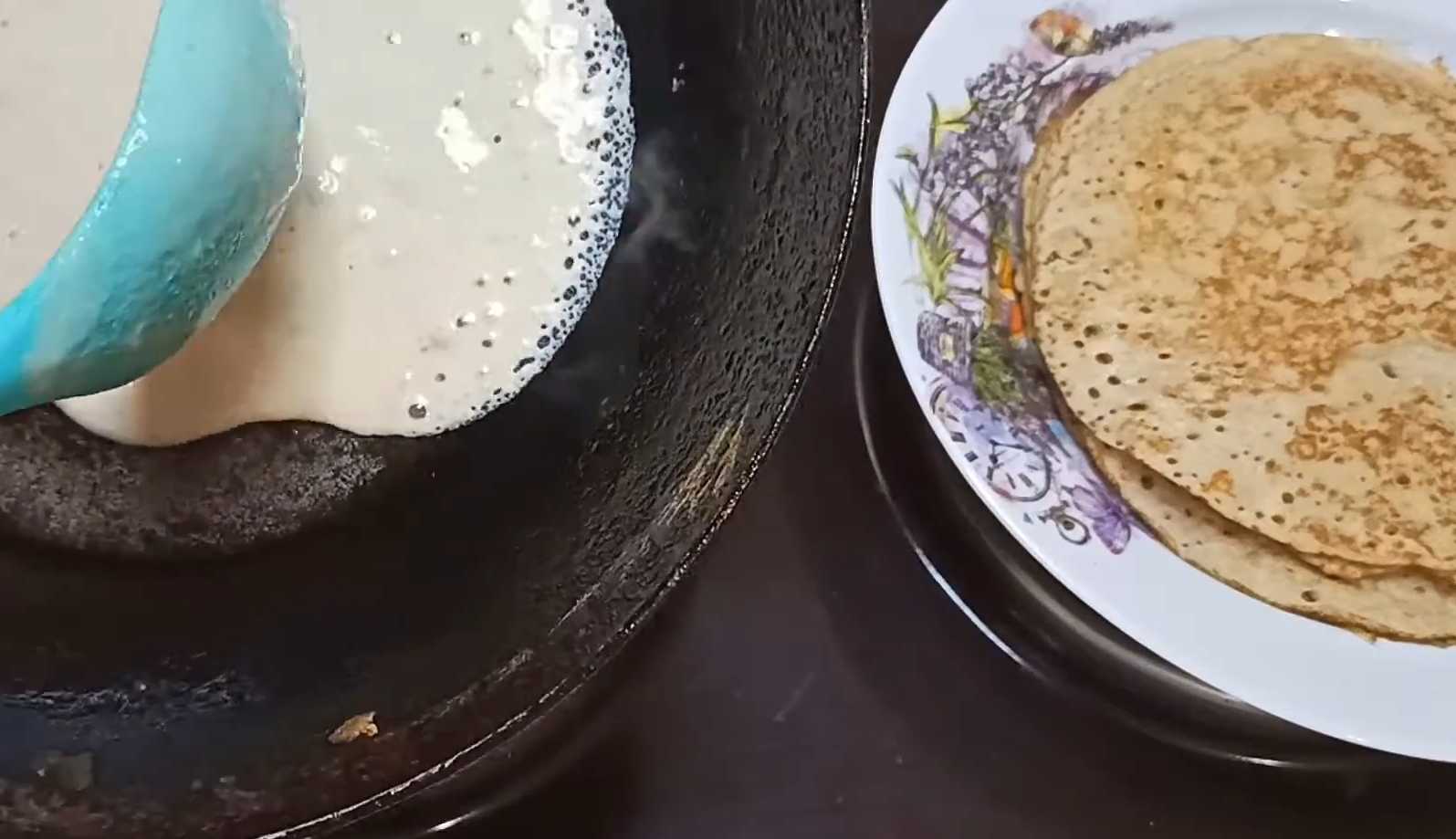 Блины из гречневой муки на кефире-Шаг 5