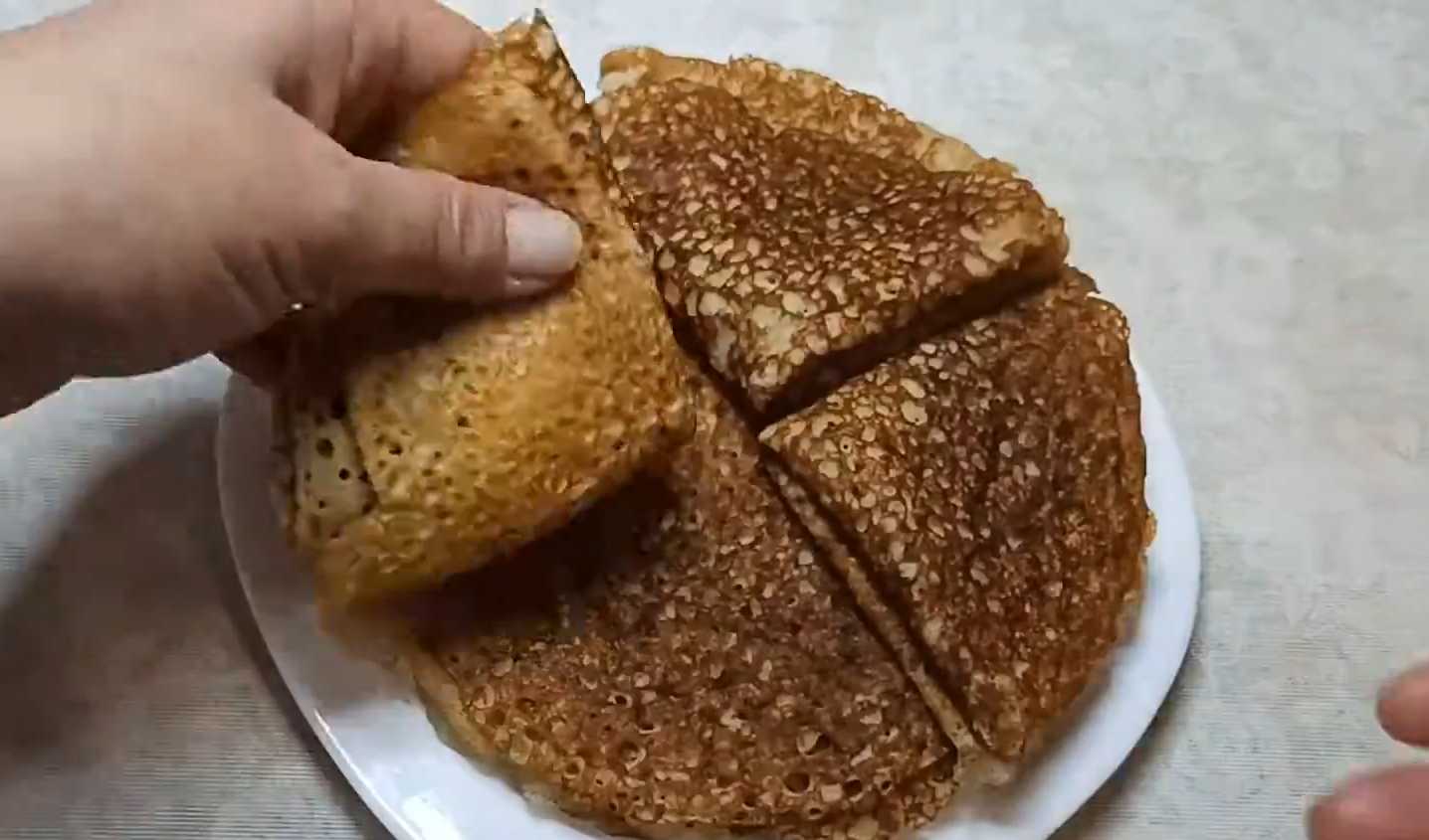 Блины из гречневой муки на кефире-Шаг 9