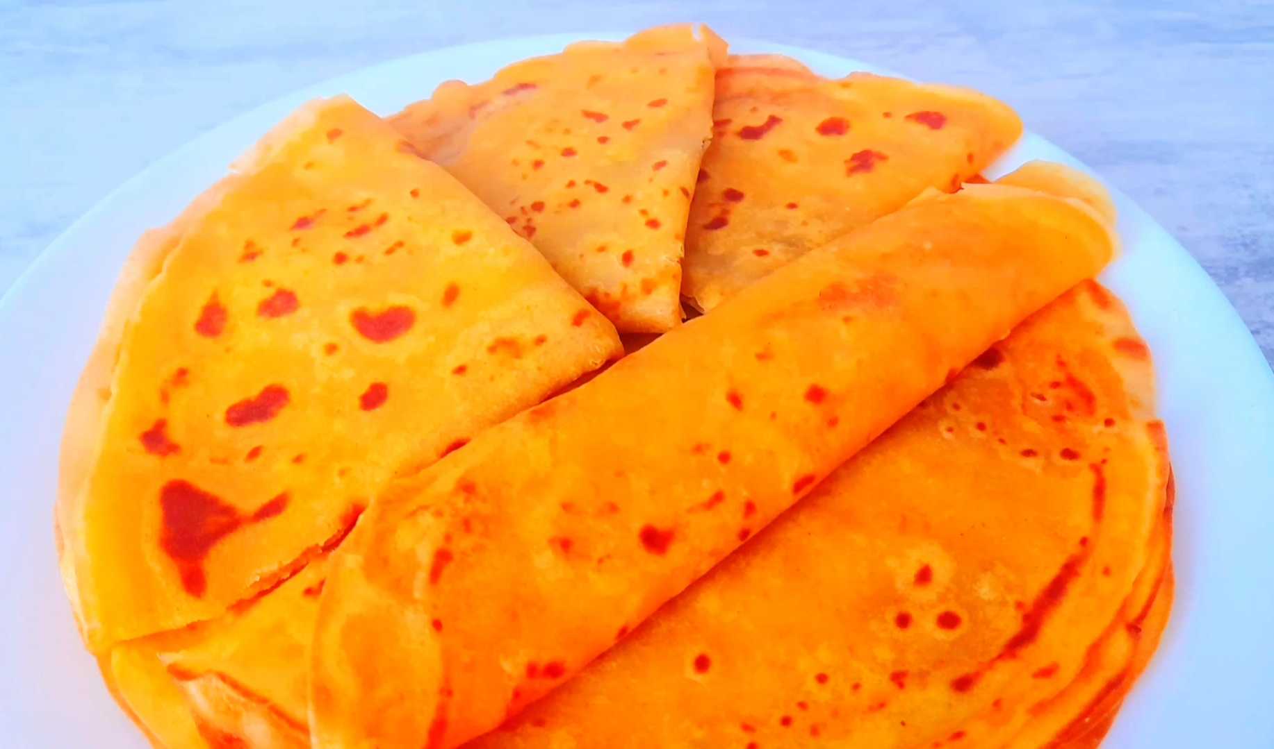 Постные тыквенные блины-Шаг 9