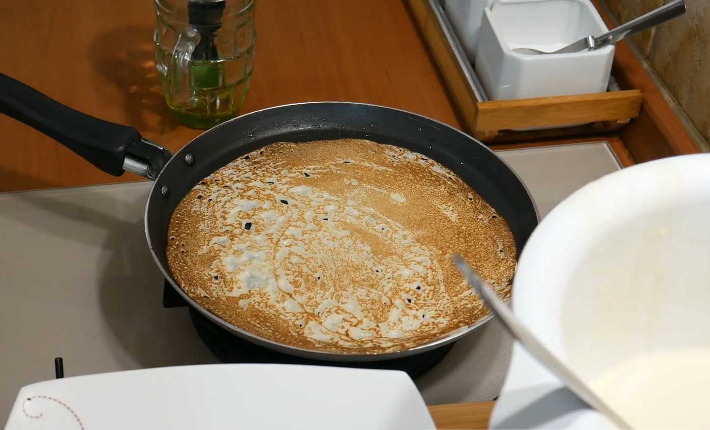 Блины с творогом и бананом-Шаг 8