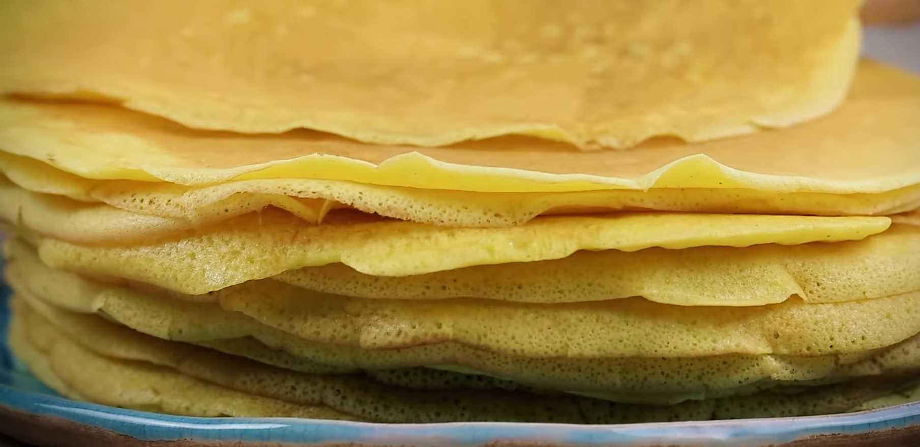 Кукурузные блины на молоке-Шаг 10