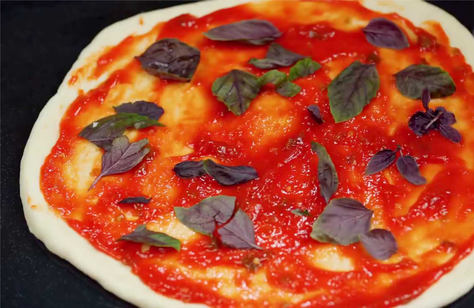 Пицца с фаршем в духовке-Шаг 13