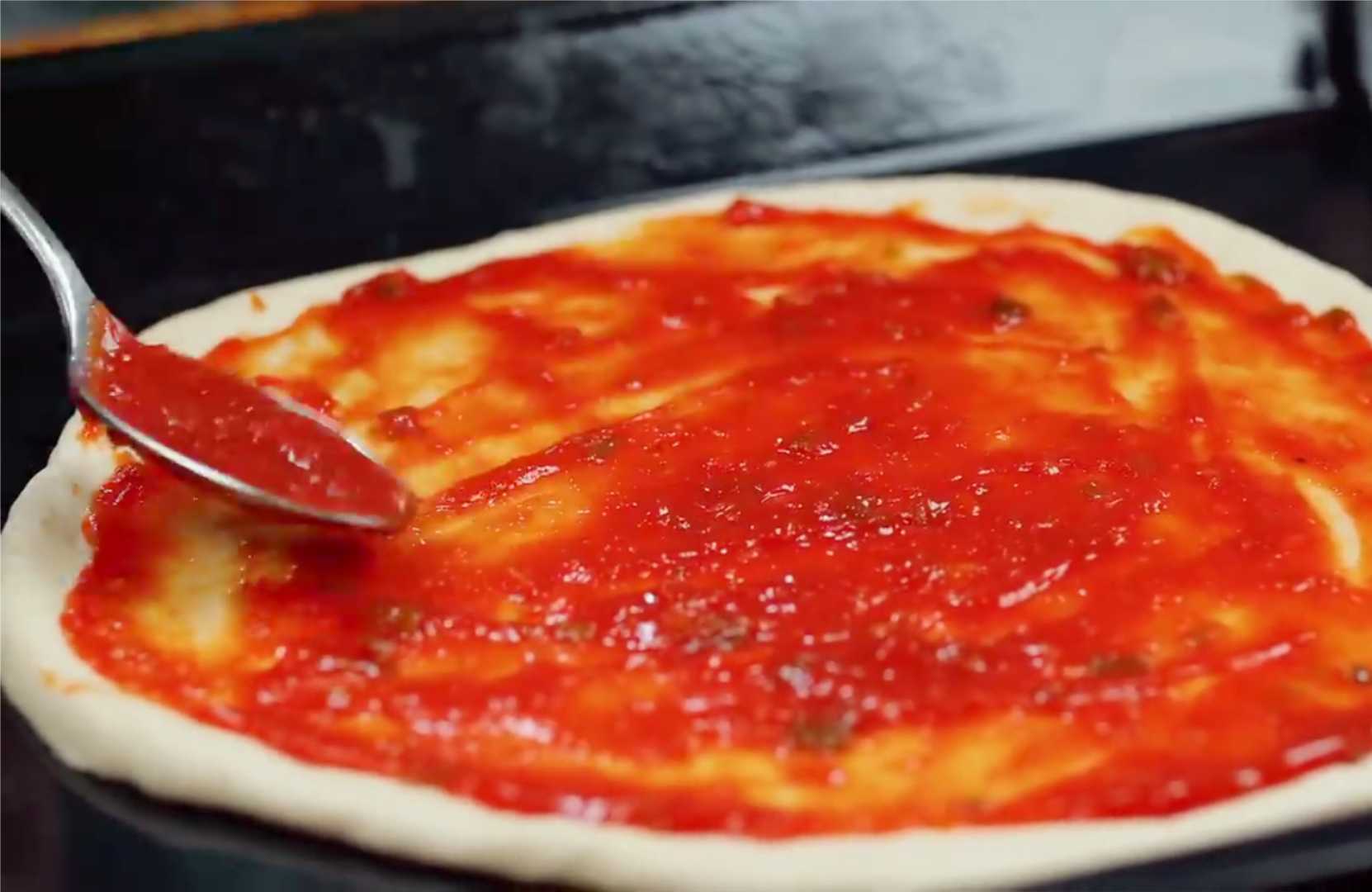 Пицца с фаршем в духовке-Шаг 12