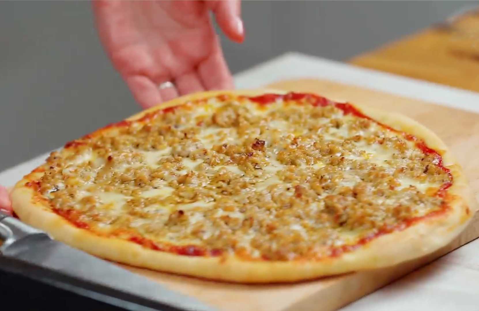 Пицца с фаршем в духовке-Шаг 18