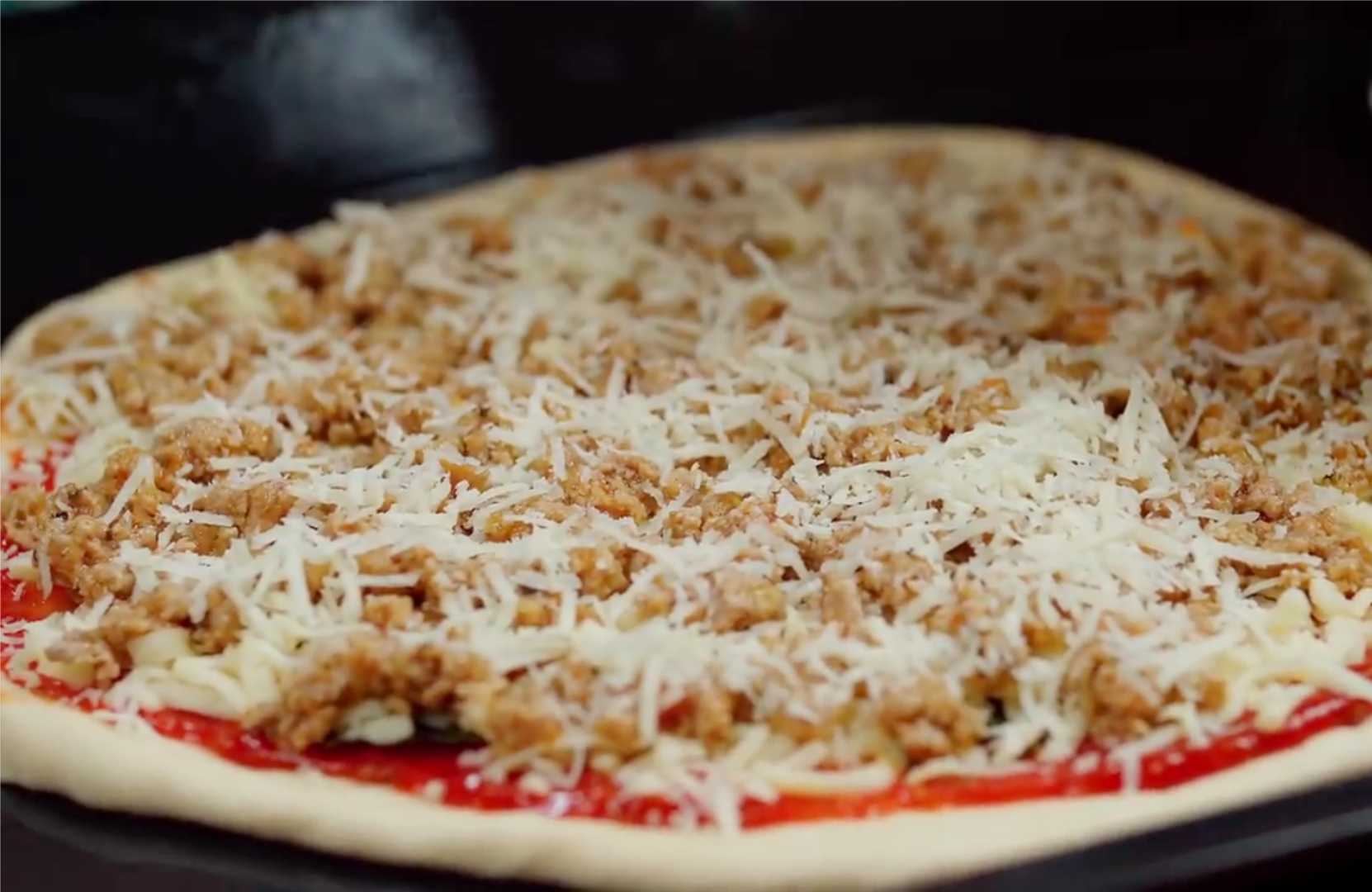 Пицца с фаршем в духовке-Шаг 16