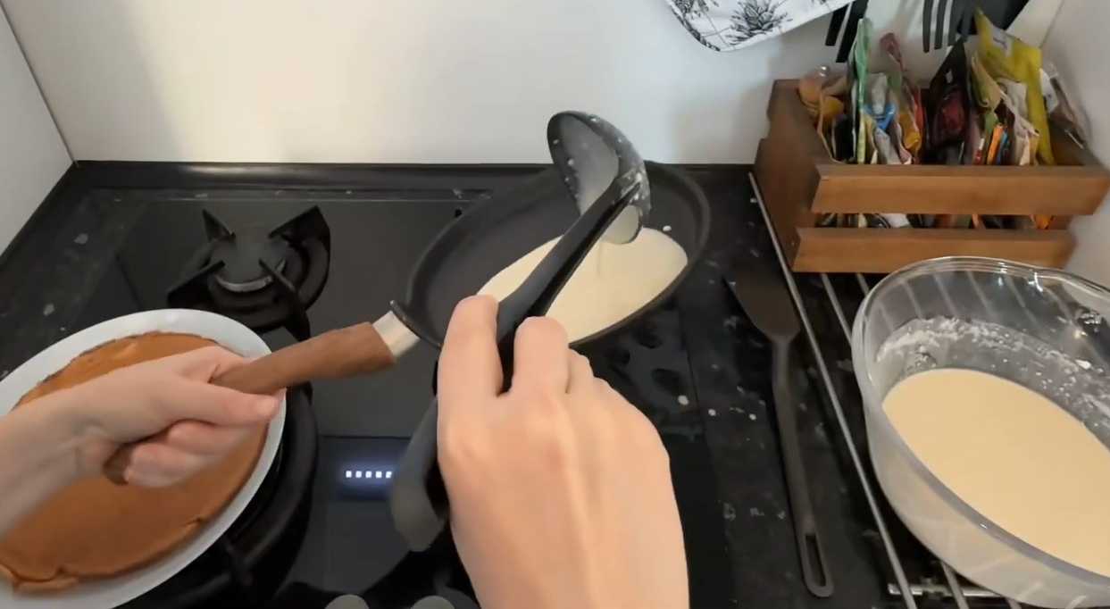 Блины на безлактозном молоке-Шаг 5