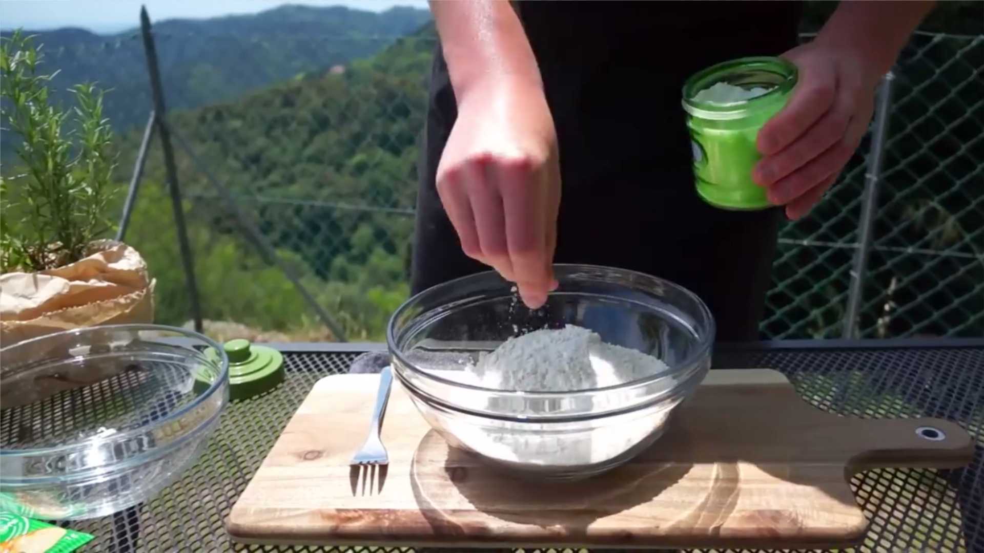 Итальянское тесто для пиццы-Шаг 1