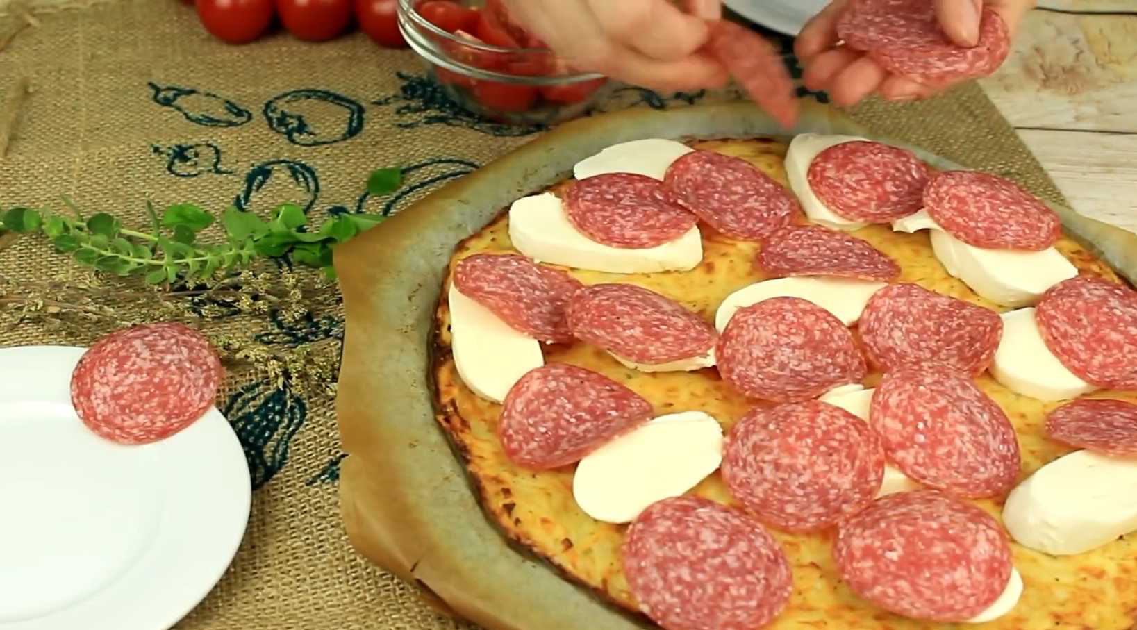 Картофельная пицца в духовке-Шаг 6