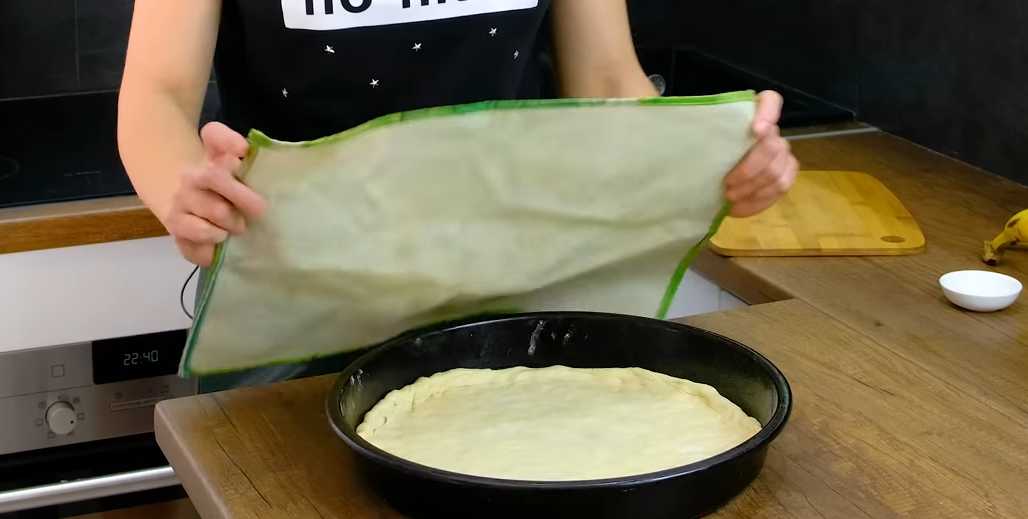 Сладкая пицца с бананом и шоколадом-Шаг 6