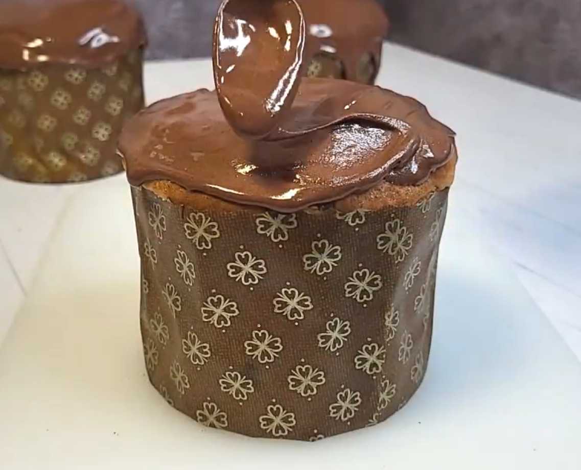Шоколадная глазурь для кулича-Шаг 6