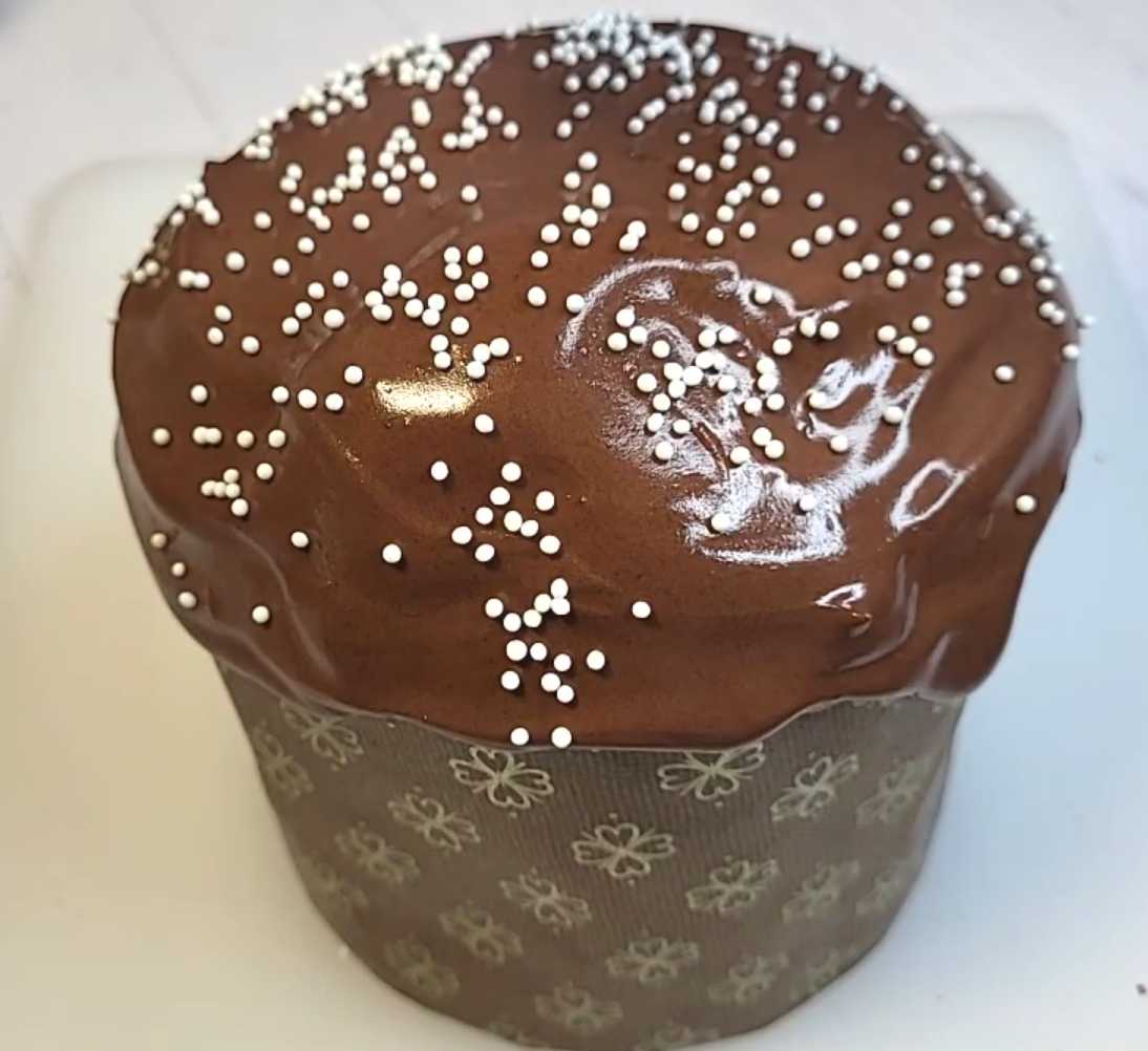 Шоколадная глазурь для кулича-Шаг 8