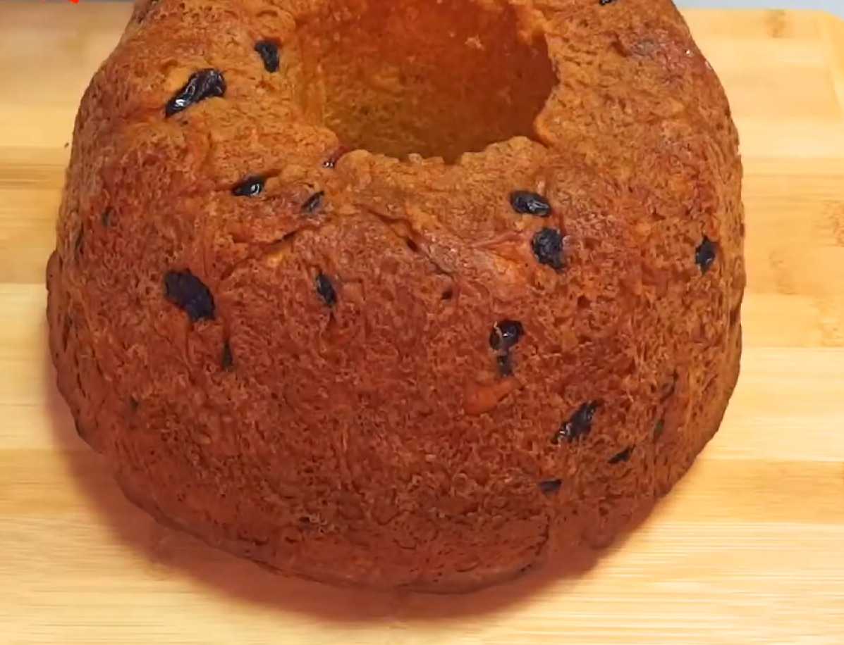 Пасхальный кекс-кулич с изюмом и цукатами-Шаг 14