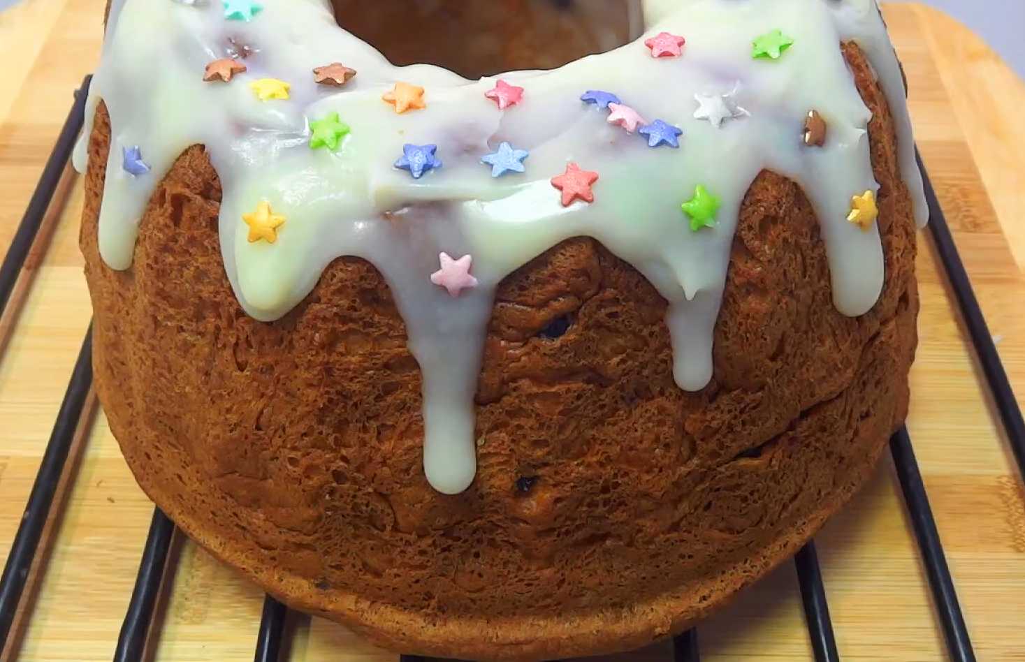 Пасхальный кекс-кулич с изюмом и цукатами-Шаг 17