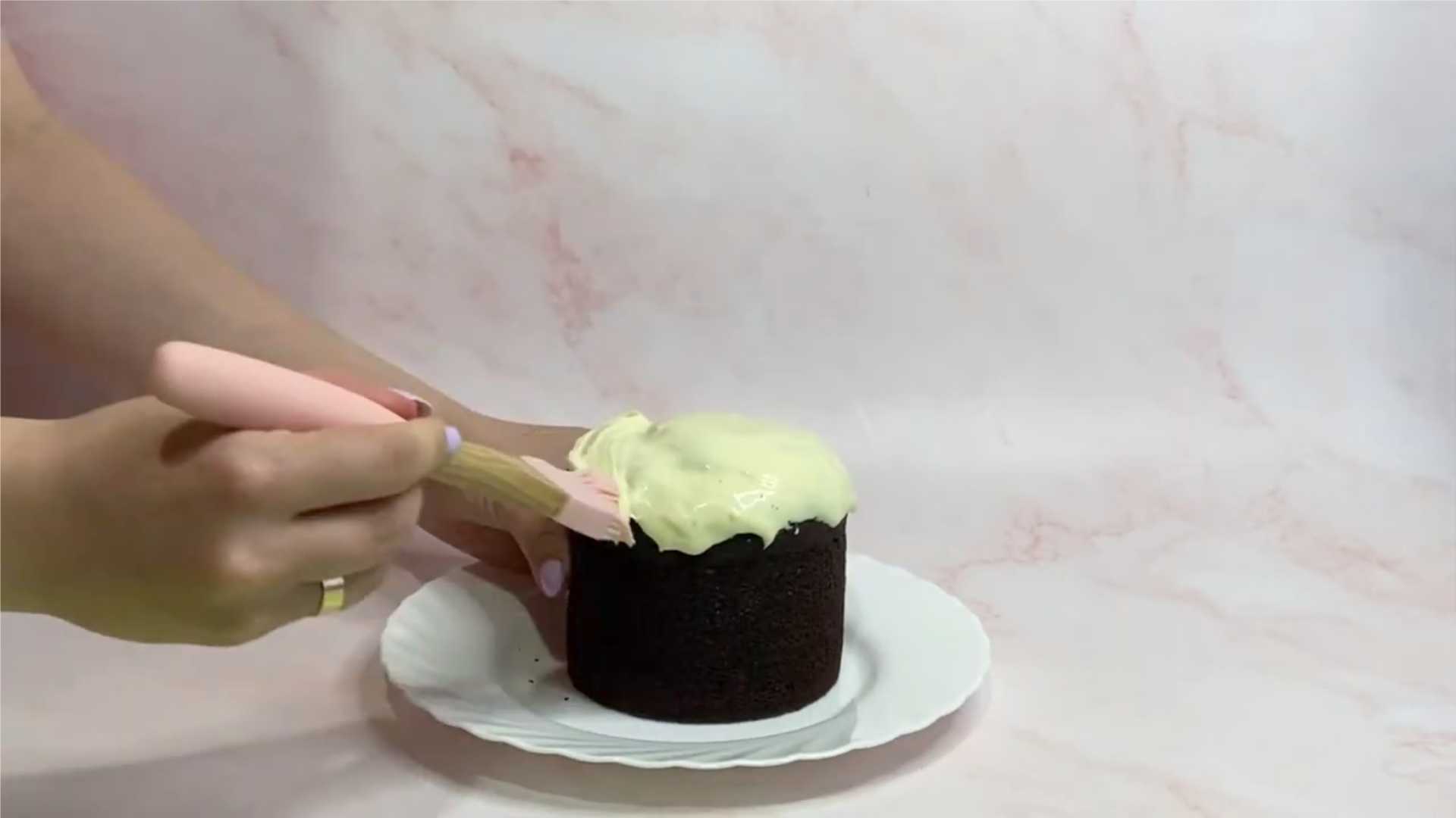 Шоколадный кулич на твороге без дрожжей-Шаг 10