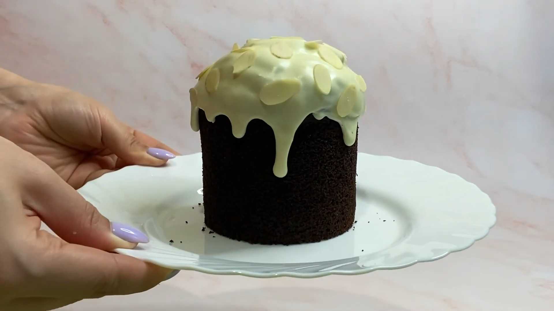 Шоколадный кулич на твороге без дрожжей-Шаг 11