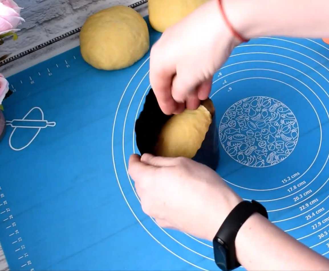 Кулич на сметане с ореховой начинкой-Шаг 14