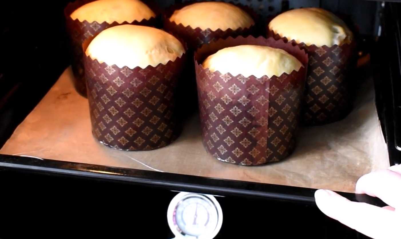 Кулич на сметане с ореховой начинкой-Шаг 17