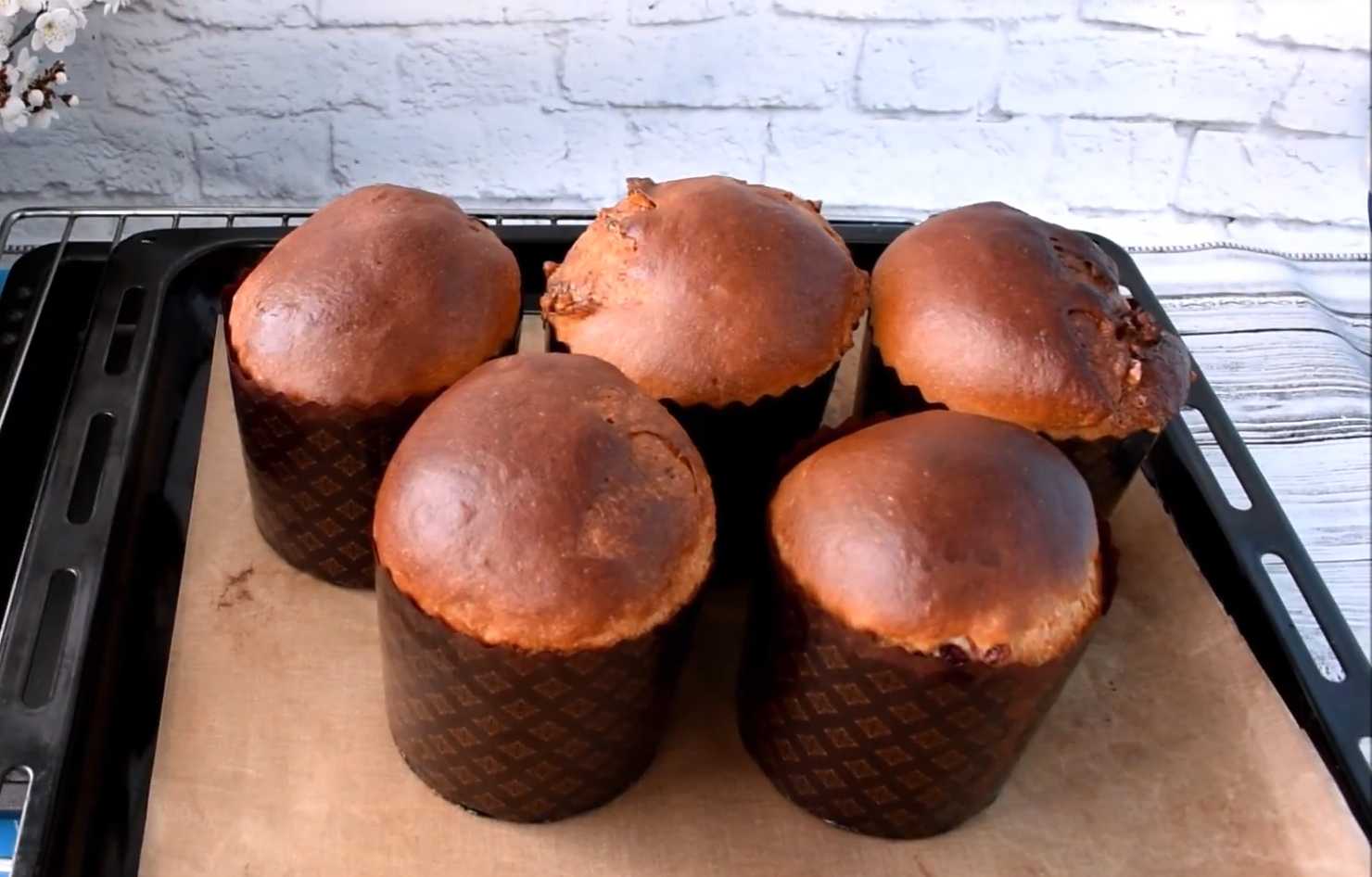 Кулич на сметане с ореховой начинкой-Шаг 18