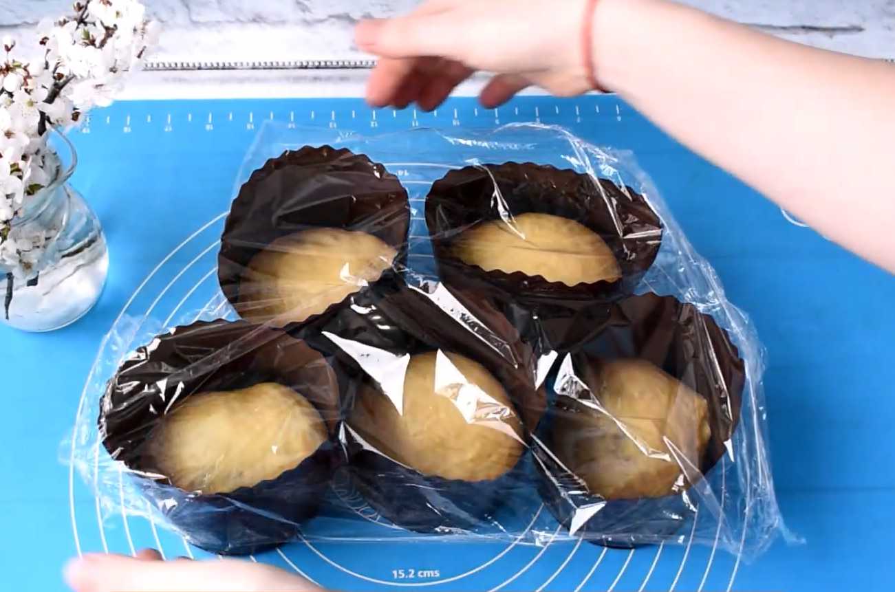 Кулич на сметане с ореховой начинкой-Шаг 15