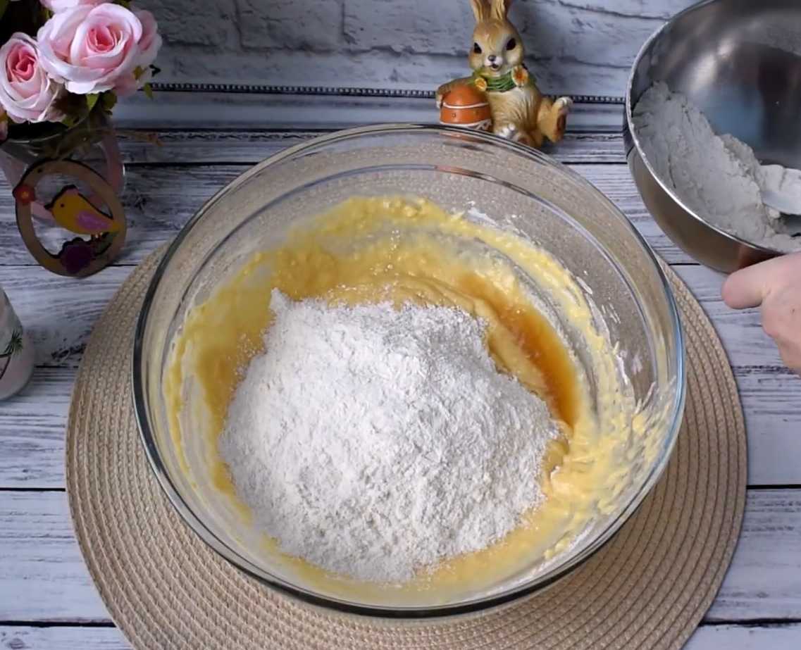 Кулич на сметане с ореховой начинкой-Шаг 6