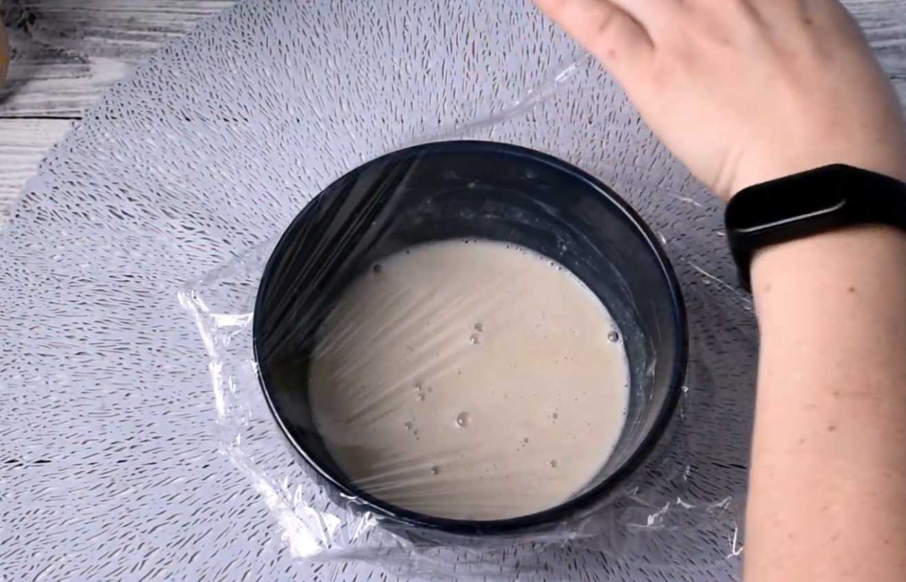 Кулич на сметане с ореховой начинкой-Шаг 2