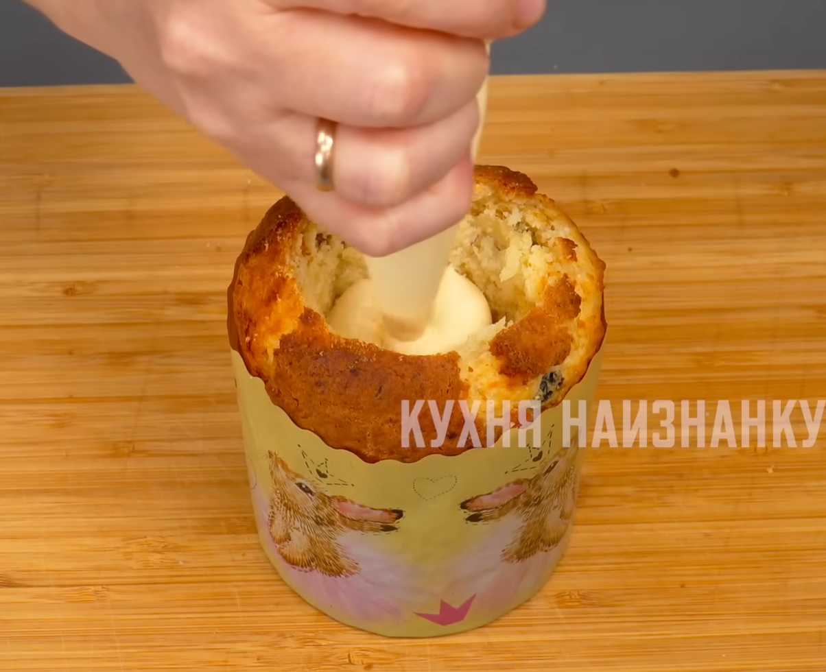 Творожный кулич с заварным кремом-Шаг 15