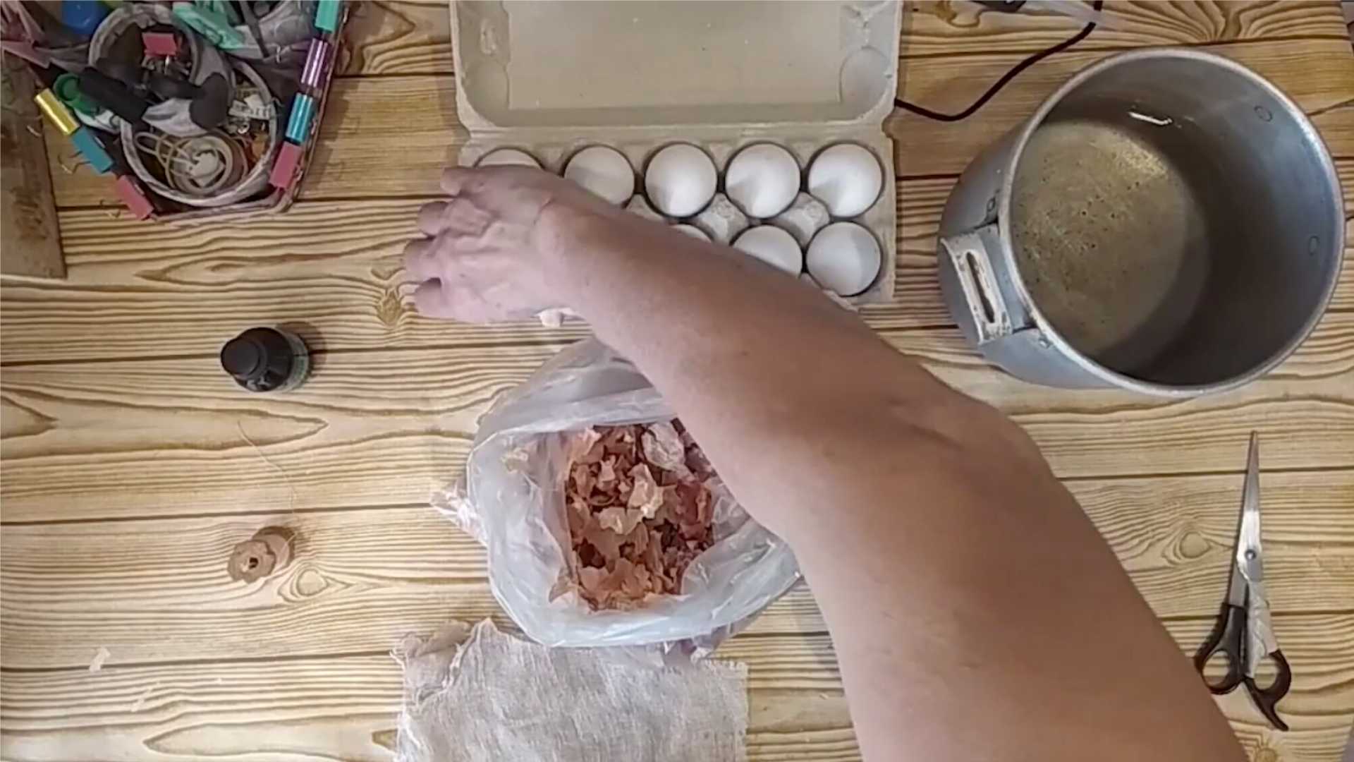 Мраморные яйца на Пасху-Шаг 1