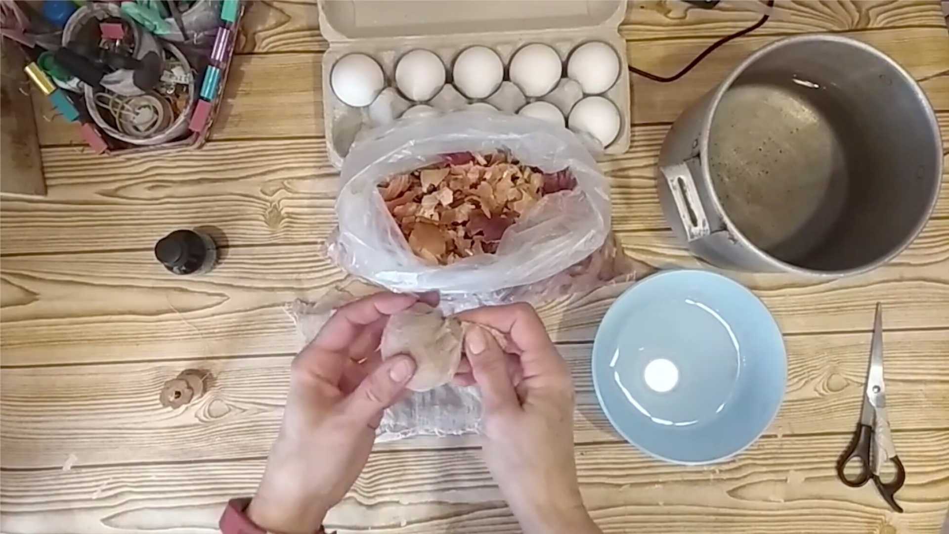 Мраморные яйца на Пасху-Шаг 4