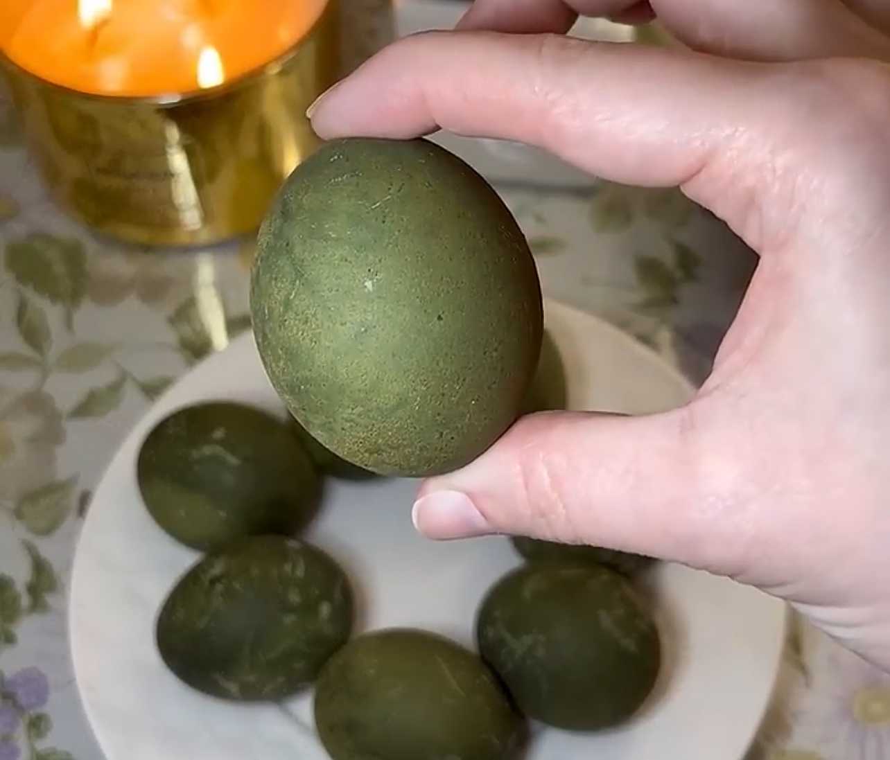 Зеленые яйца на Пасху-Шаг 7