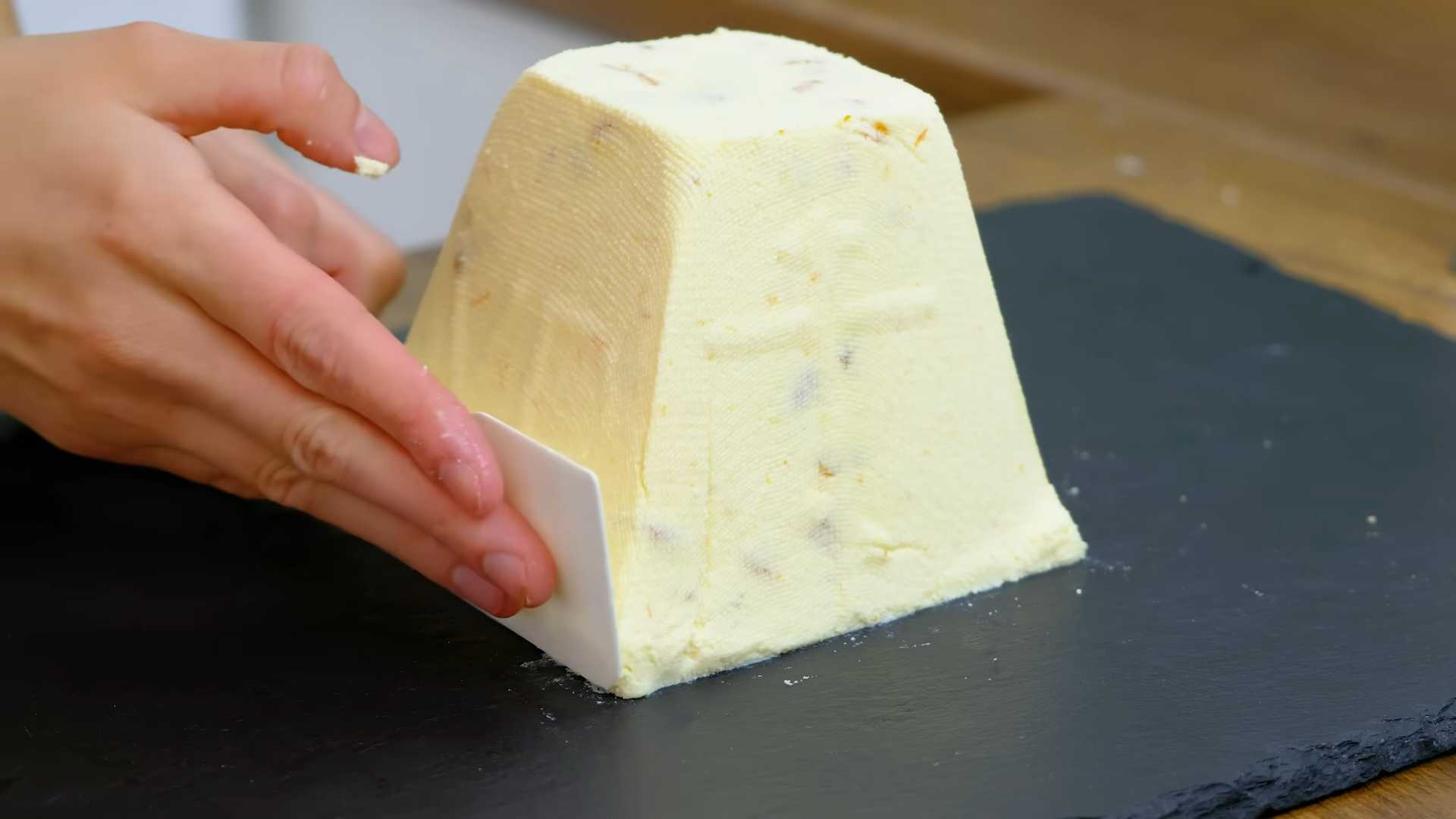 Царская творожная пасха без выпечки с курагой и апельсином-Шаг 11