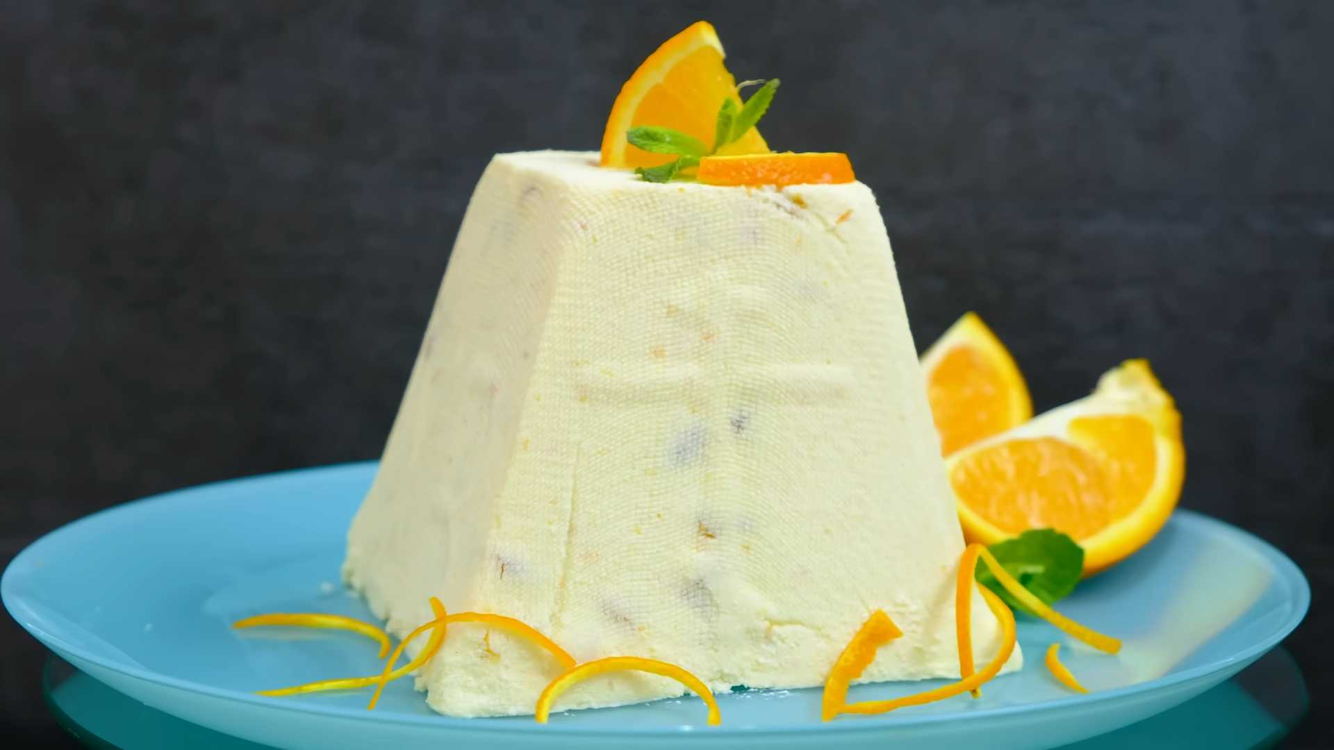 Царская творожная пасха без выпечки с курагой и апельсином-Шаг 12