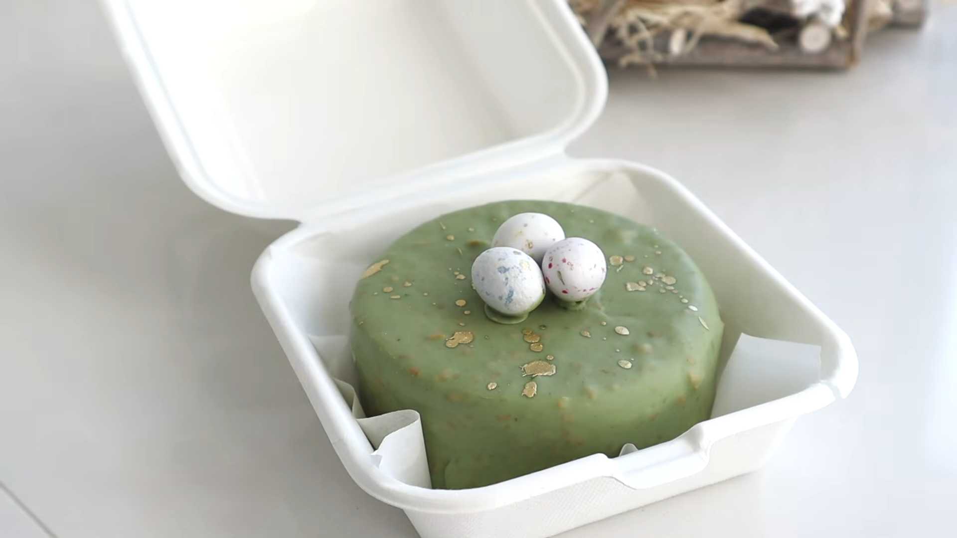 Творожная бенто пасха с фисташковой глазурью-Шаг 13