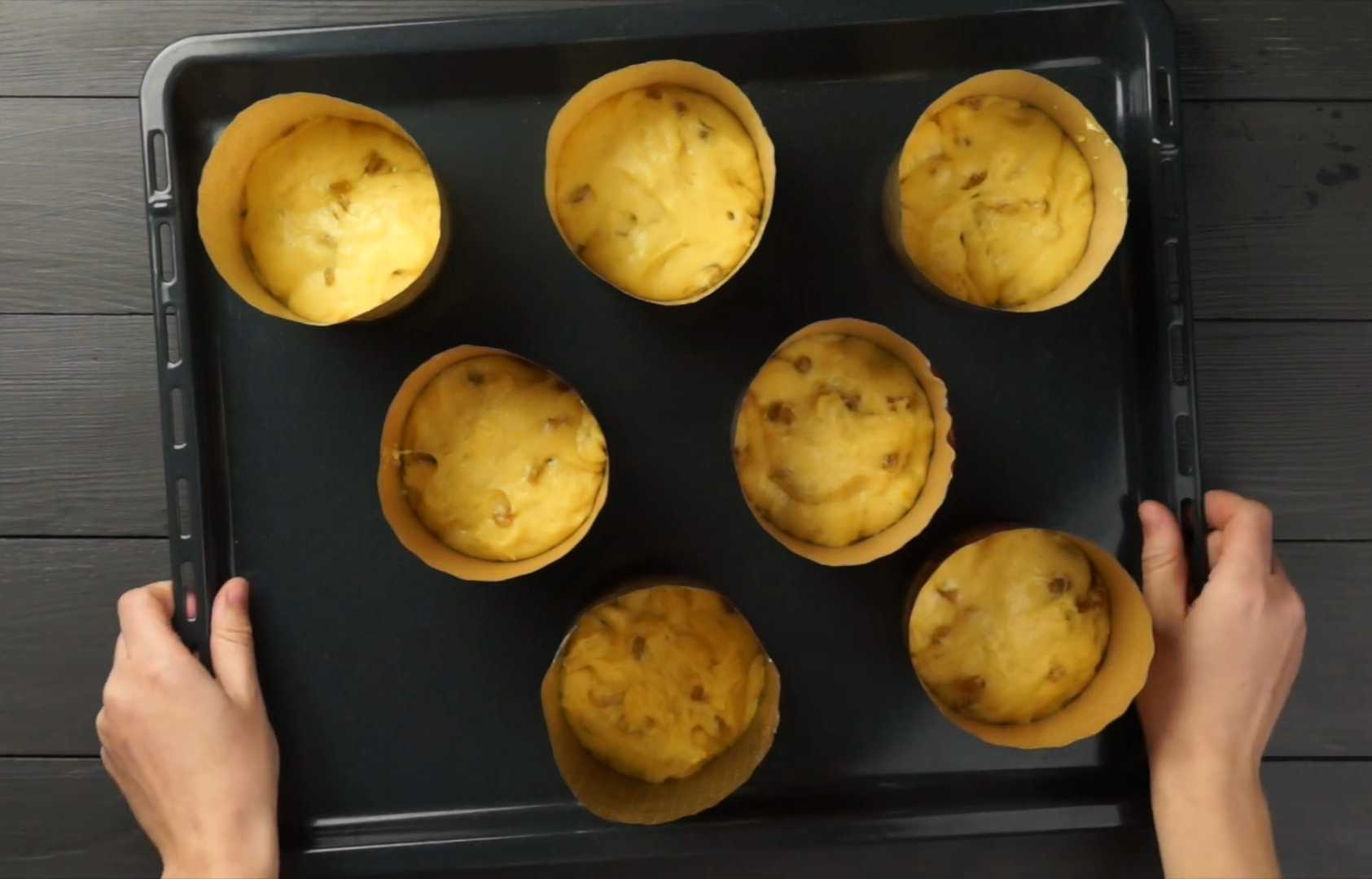 Классический пасхальный кулич с изюмом и коньяком-Шаг 13