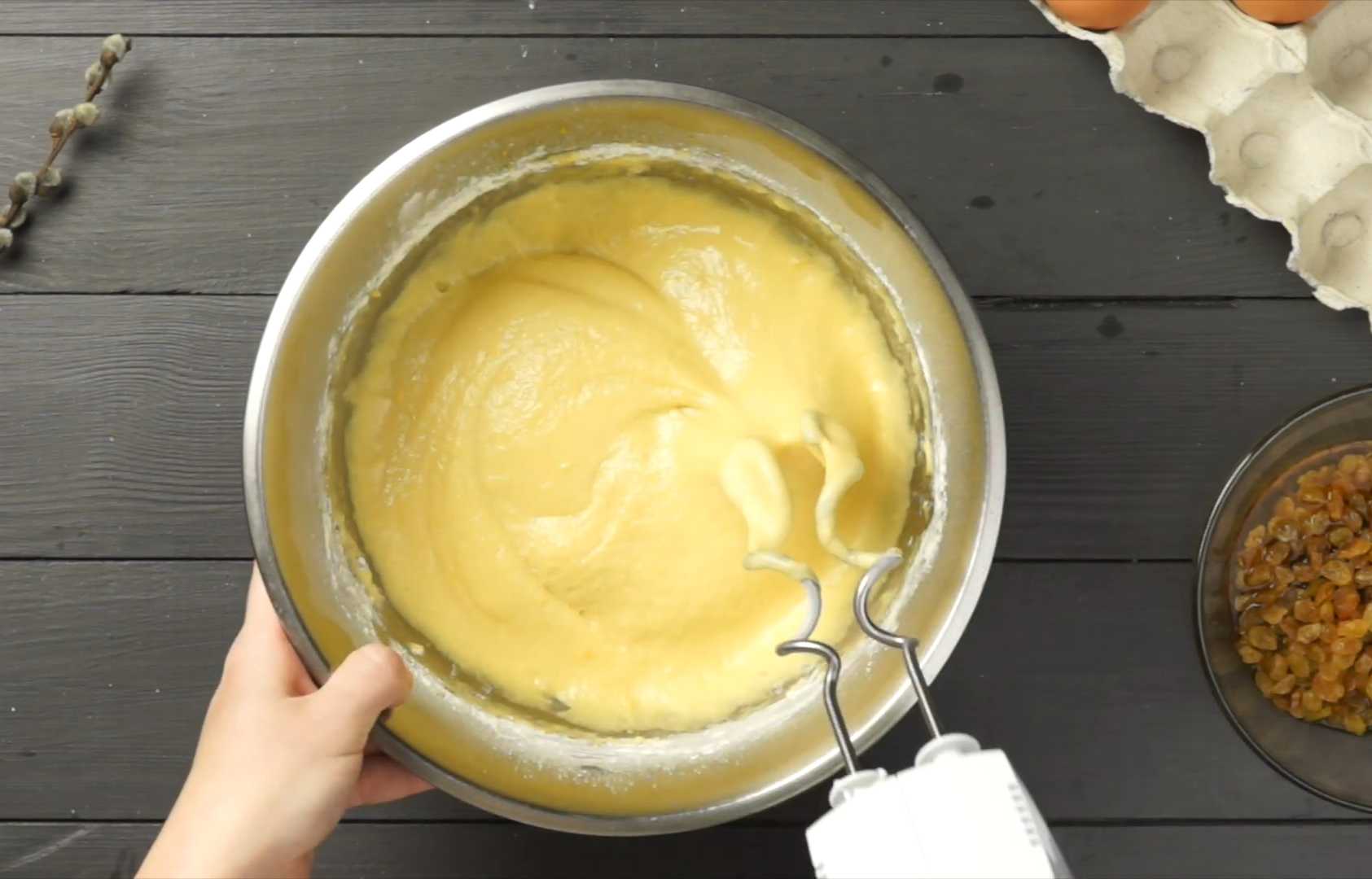 Классический пасхальный кулич с изюмом и коньяком-Шаг 7